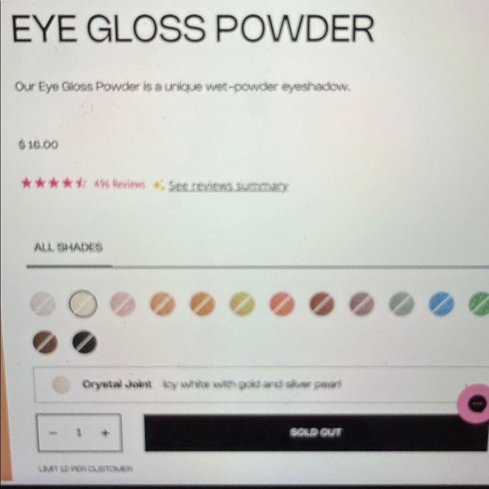 Jeffree Star Eye Gloss Powder- Crystal Joint - Picture 6 of 6